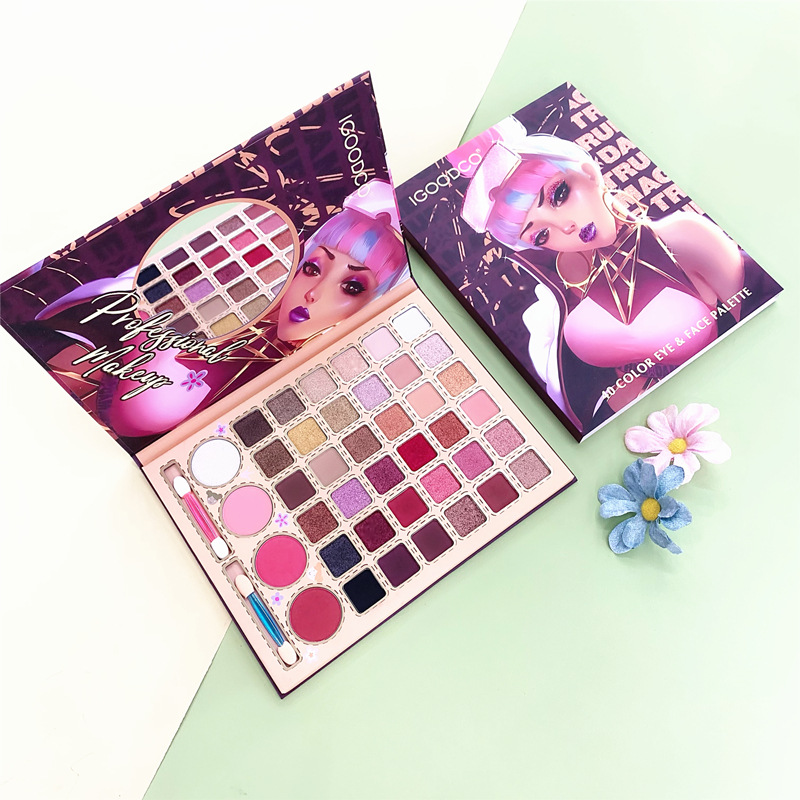 Casual Elegant Multicolor Human Cartoon Paper Eye Shadow Blusher Highlight display picture 2