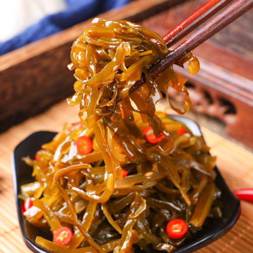 Spicy Dried Kelp Strips 30g*30 Bags Snack Appetizer Side Dish Small Packaging Salted Vegetable Spicy Pickled Vegetable Shandong