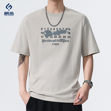 枫舍男装 /2025夏季新款男式圆领短T恤短袖薄款休闲青年半袖衫