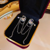 Advanced retro high quality earrings from pearl, European style, high-quality style, wholesale