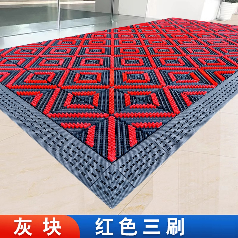 브러쉬 3개 - 회색 블록 빨간색 브러쉬