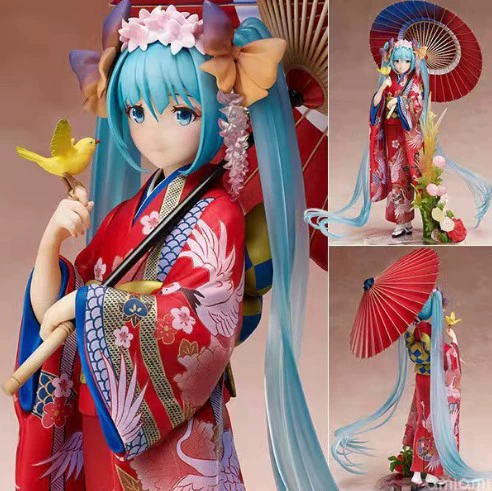Фигурка Hatsune Miku, ПВХ, ~23 см — варианты Sakura и Cinderella в коробке