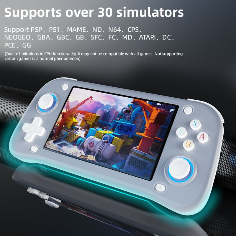 New 4.3inch Large Screen Handheld Game Console Xf43 Arcade Ps1 Emulator Hd High-Definition Output Wifi External Dual