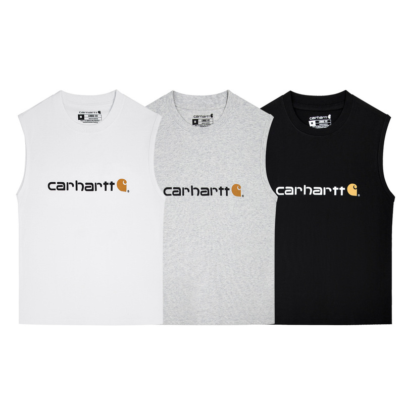 Cross-Border Carhartt New Trendy Brand Carhartt Men's Summer Sports and Leisure Letter Printed Sleeveless Vest