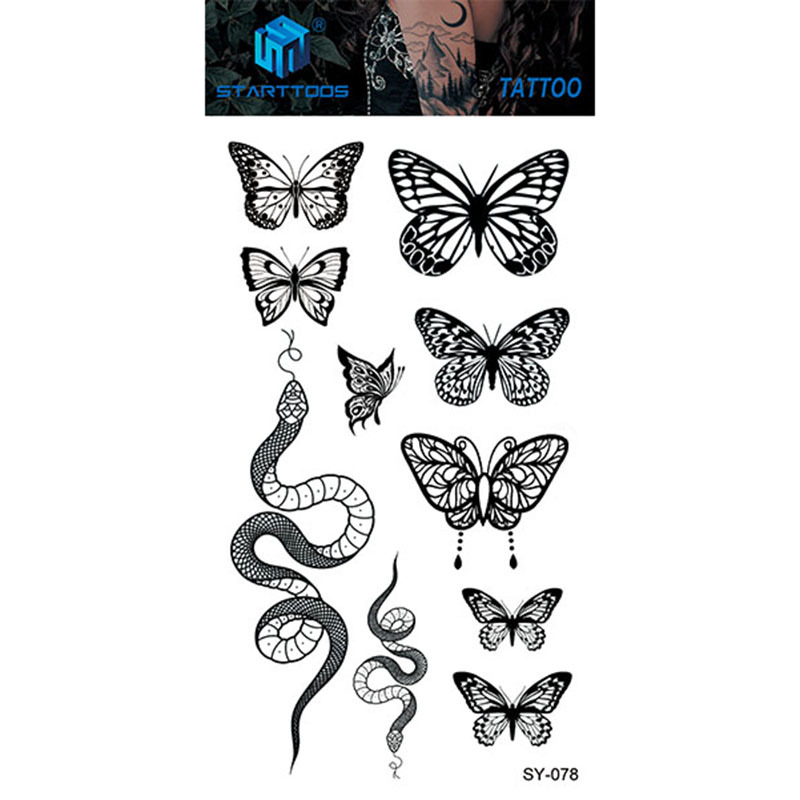 Spot mayorista transfronterizo dulce y simple viento tatuaje de dedo moda cool tatuaje desechable tendencia