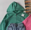Green hooded sweatshirt (in stock)
