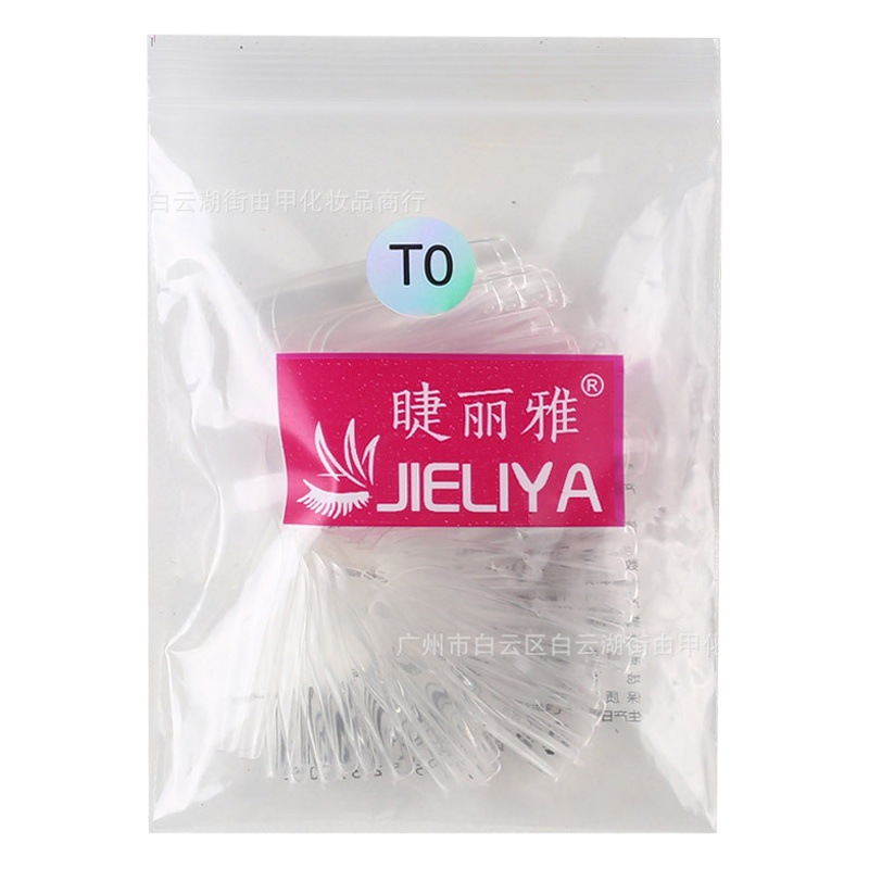 Ciliary Liya Pouch 50 Pieces Nail Pieces Supplement Number Number Supplement Transparent Nail Patch Traceless Non-Polishing Nail Shop