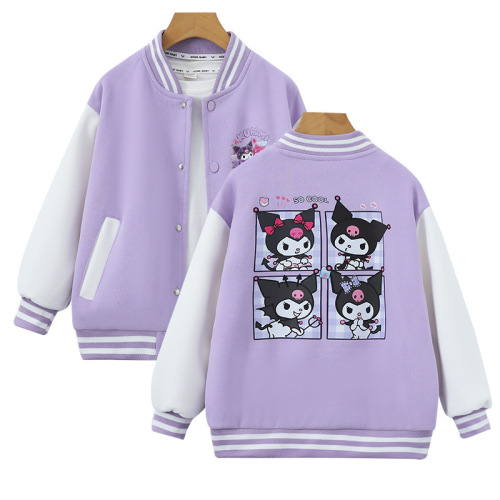 Girls' coats, new spring and autumn baseball uniforms, children's casual clothes, medium and large children's fashionable autumn clothes, girls' cardigan tops