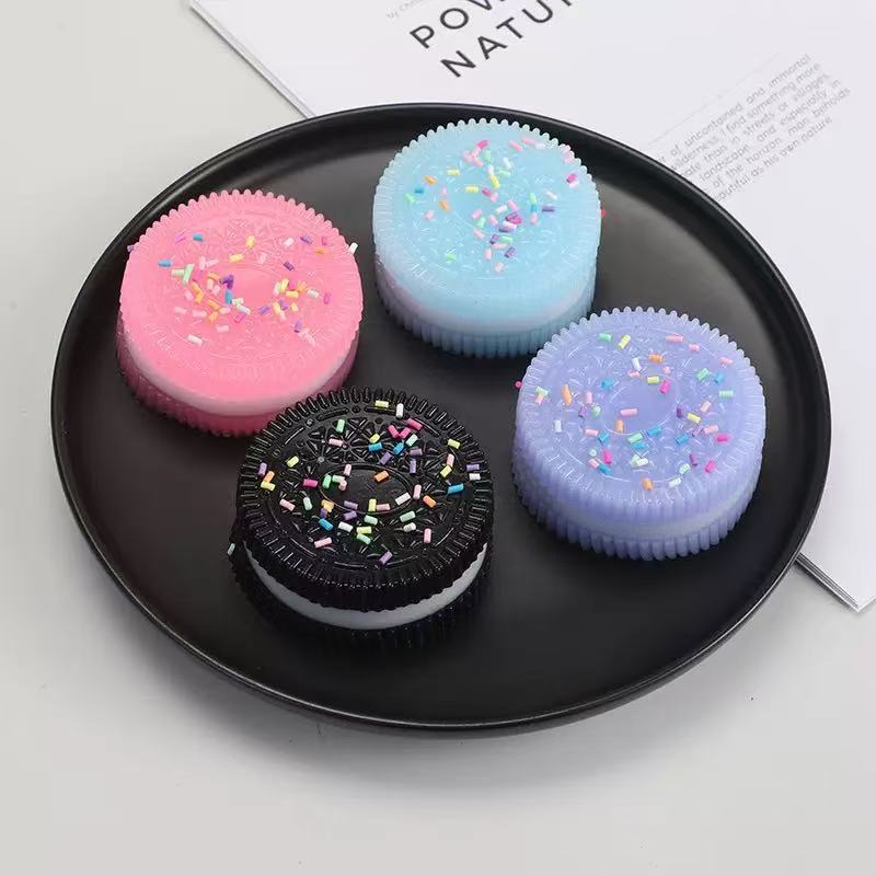 Sprinkle candy oreo pinch - black and white (free pvc bag)