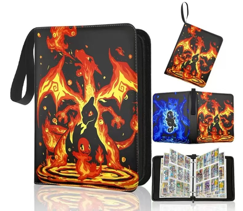 FUENTE fabricante en stock suministro baokemeng juego tarjeta colección libro Magic Baby Tarjeta de cremallera libro de almacenamiento