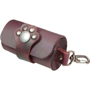 Amazon's New Cowhide Waist Hanging Dog Poop Bag Garbage Bag Dog Poop Roll Bag Cosmetics Bag Dispenser Pet Poop Picking Bag
