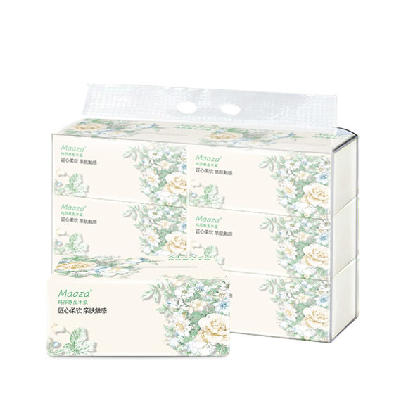Tissue tissue 3-layer 120-drawer large bag household affordable paper tissue tissue full box wholesale facial tissue manufacturer