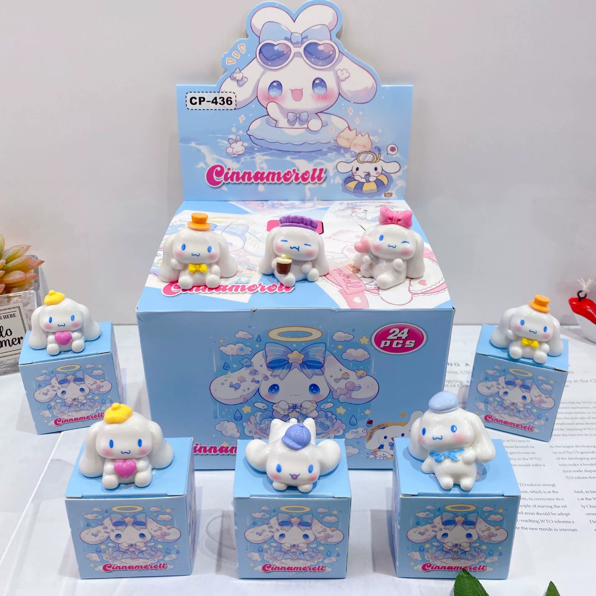 Милая мультяшная фигурка Sanrio, слепая коробка, девушка, сердце, красивая кукла, украшение для рабочего стола, модная игрушка, модель фигурки