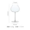 Apple, transparent wineglass
