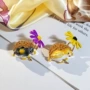 滴油彩绘可爱韩版别针