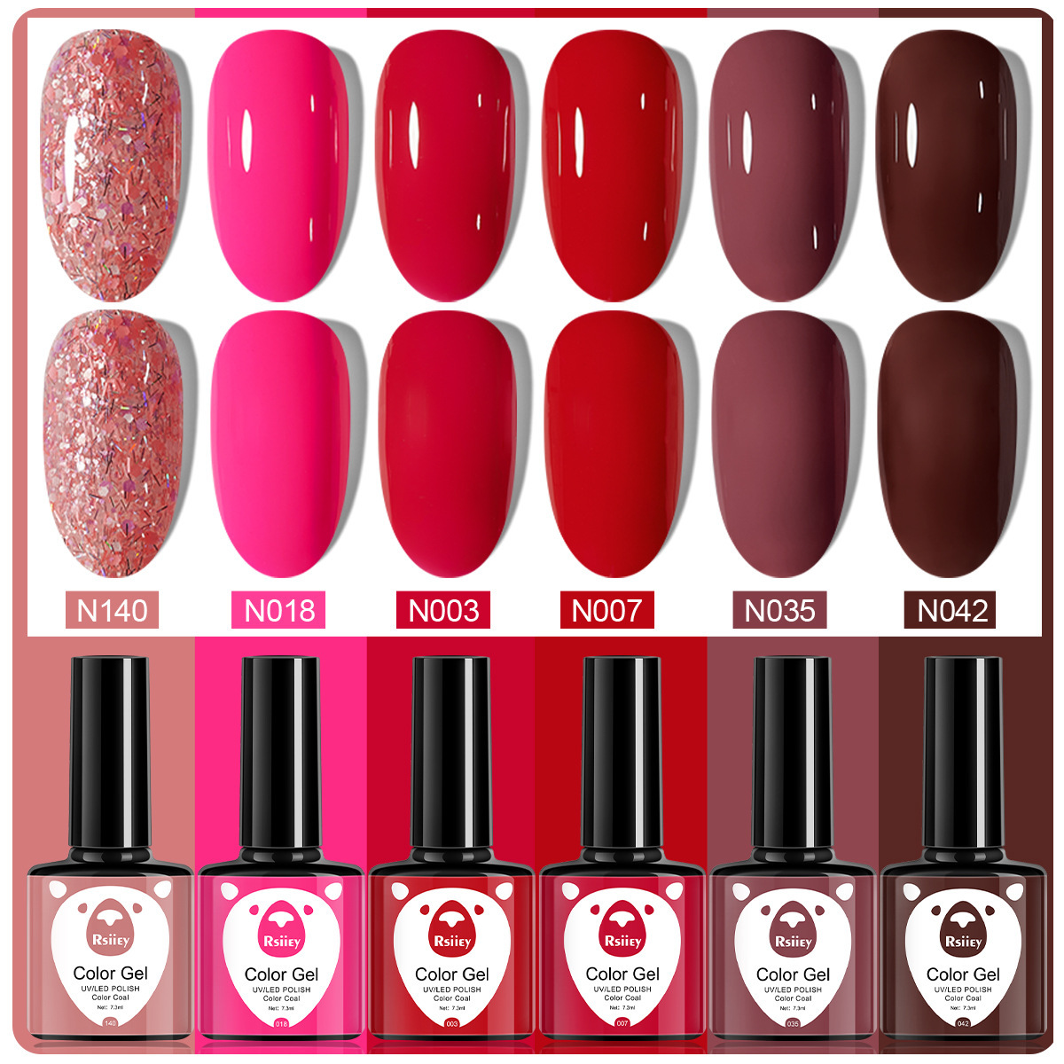 6 colores esmalte de uñas pegamento fototerapia embotellada color popular pintado brillante ojo de gato pegamento UV fototerapia pegamento esmalte de uñas traje de pegamento