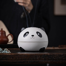 创意陶瓷大熊猫蚊香炉大号香架熏香蚊香盘托家用盘香接灰盘香薰炉