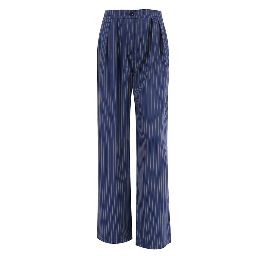 Women's Daily Simple Style Stripe Full Length Pocket Casual Pants display picture 6