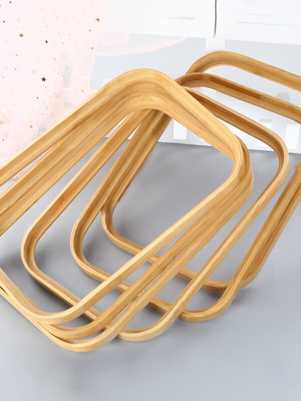 Bamboo Irregular Frame Oval Bathroom Mirror Decorative Painting Frame Canvas Painting Frame Poster Frame Photo Frame Ornament