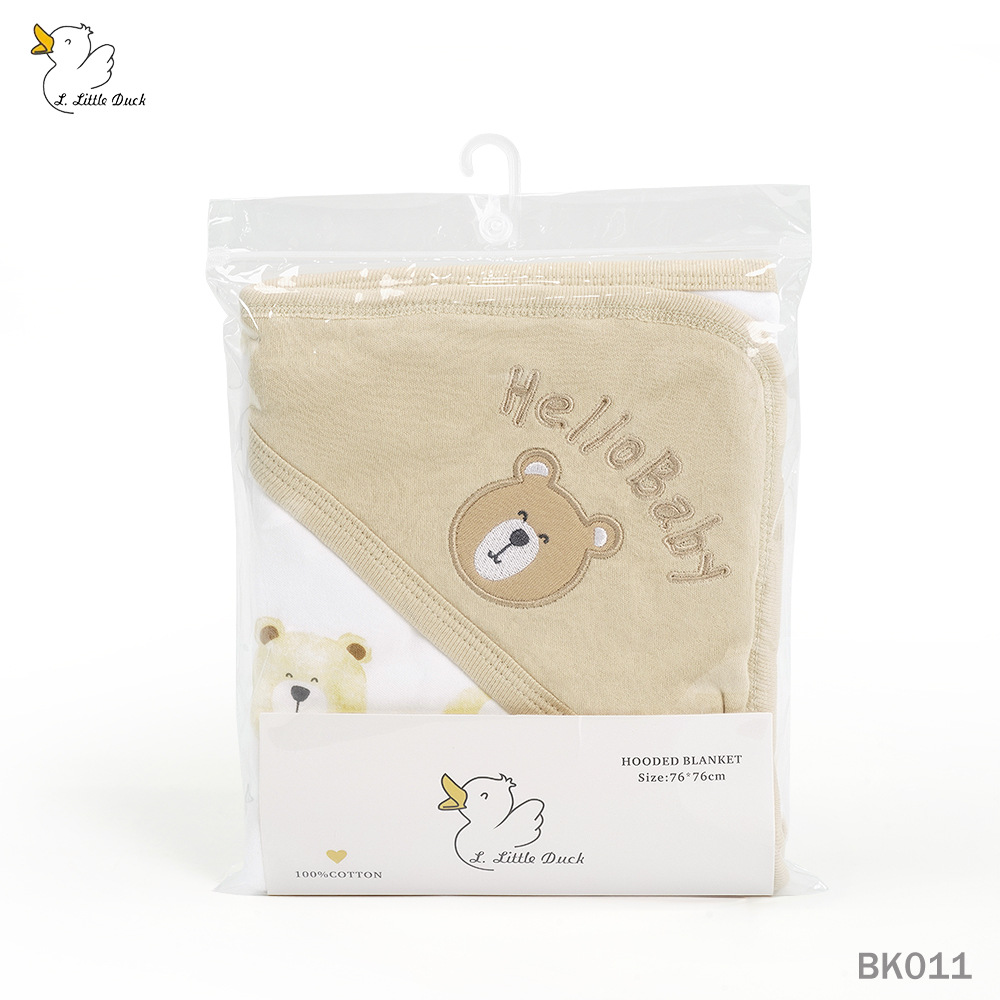Cuatro estaciones婴儿 universal doble capa encapuchado bolsas bordadas de dibujos animados bebés transpirables calmar al recién nacido mantas