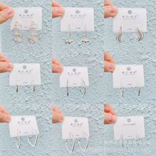 丽银/丽贝丽影2025新潮小众设计日韩时尚925银针镀银气质精美耳圈