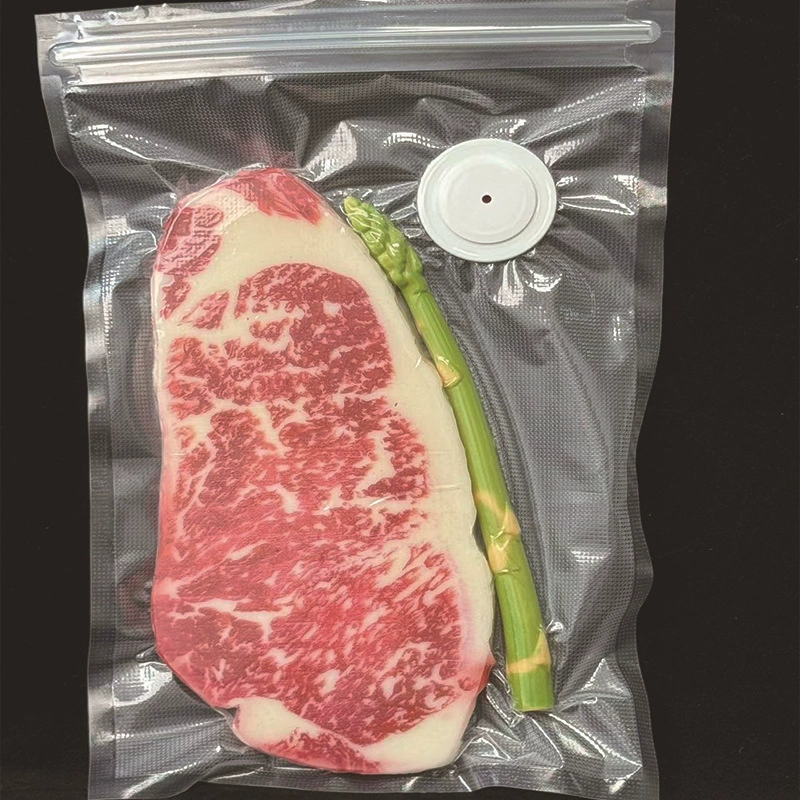 Источник Гуандун Чжуншань производитель европейских и американских популярных пластиковых клапанов вакуумные пакеты для хранения свежих пакетов в 5 раз выше скорости вакуума