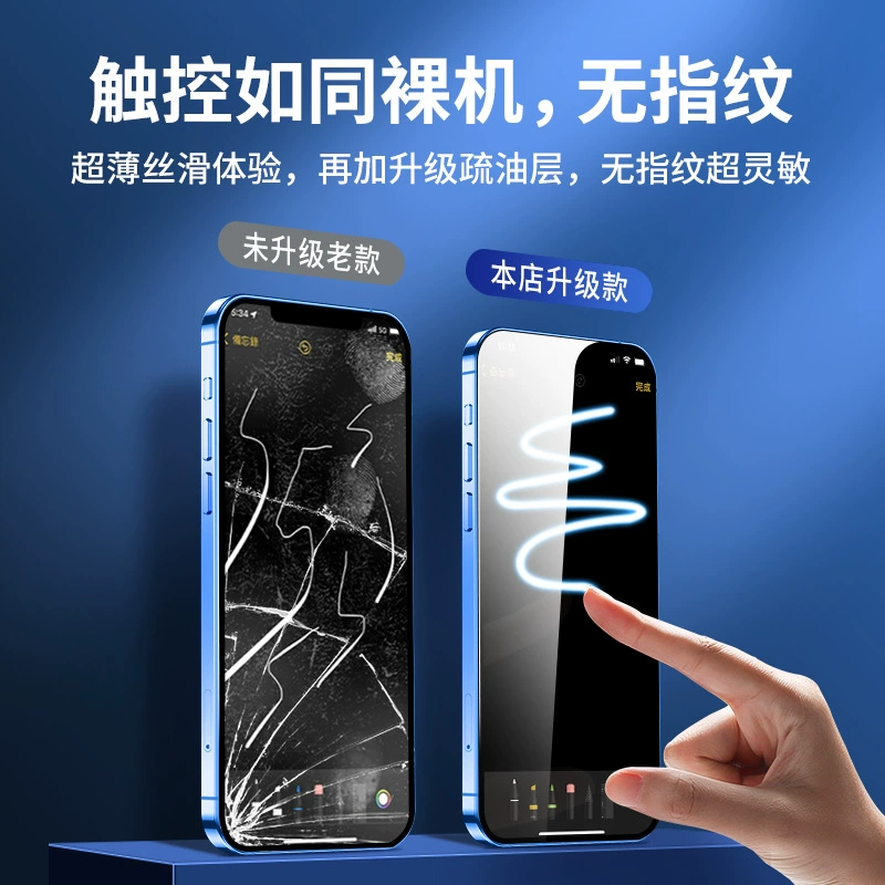 Подходящий для Apple 16 скорости наклейка коробка iPhone 15 Pro Max автоматическая посадка артефакт второй набор наклейки антишпион 14 закаленная пленка