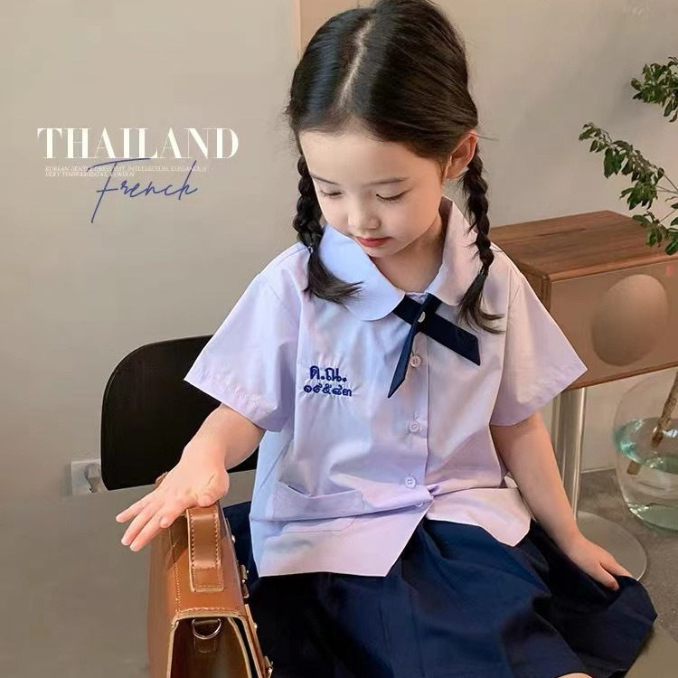 儿童泰国校服泰式男女学院风童装衬衫幼儿园jk制服小学生毕业班服