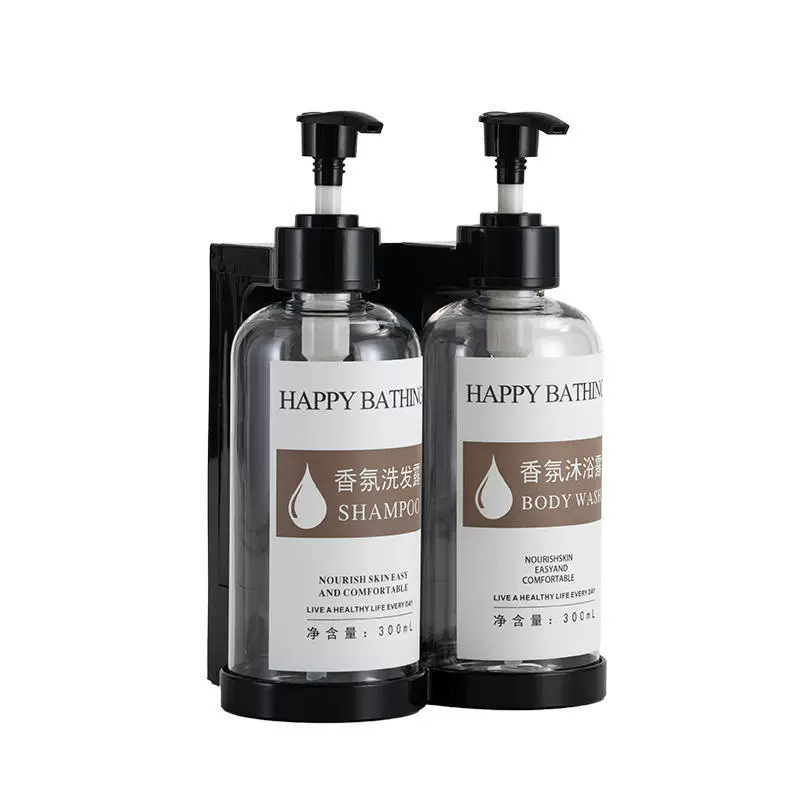 Настенный набор из 3 распылителей для жидкостей Soap/Shampoo/Body Wash с настраиваемыми наклейками