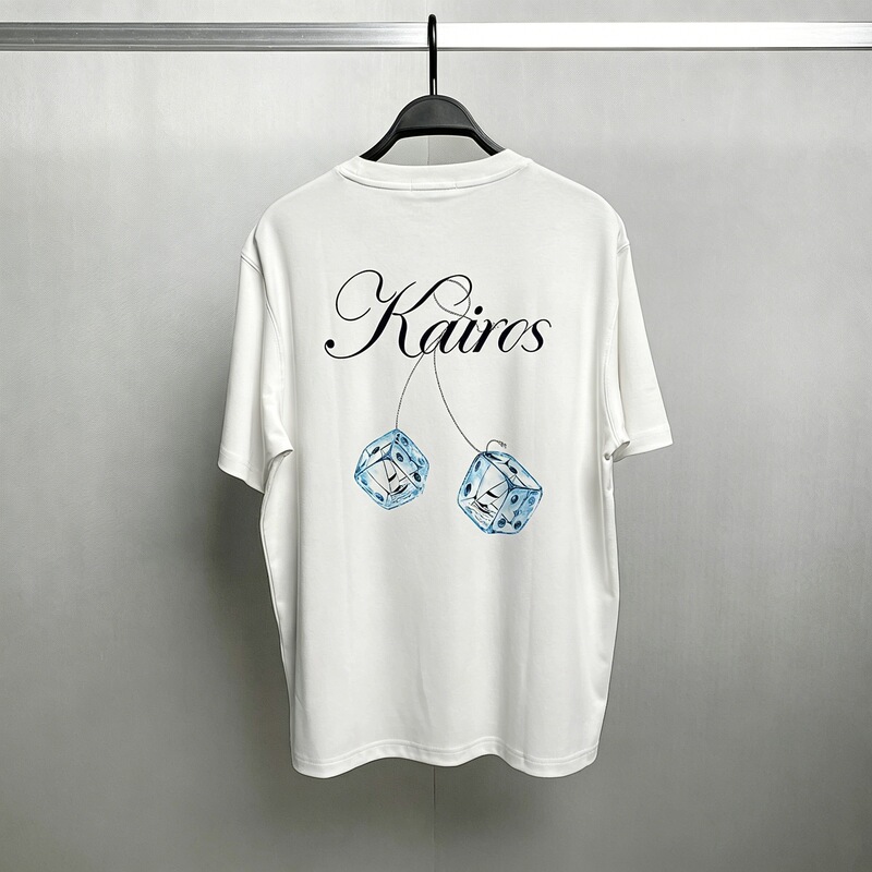 Bird House Elements 2026 Summer New Men's T-Shirt with Ice Cube Print on the Back and Small Embroidery on the Front, Short Sleeve Couple's T-Shirt