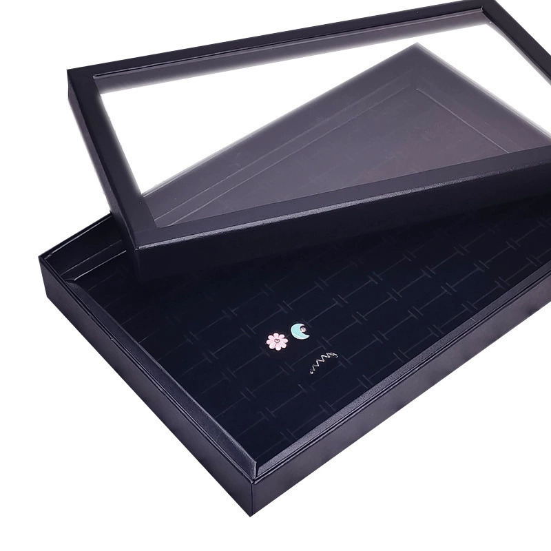 Поднос для ювелирных изделий на 100 отверстий с крышкой, коробка для демонстрации колец и сережек, коробка для хранения сережек, серьги для уличных ларьков