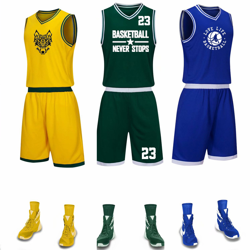 children adult Basketball clothes suit match Jersey train vest Athletic Wear Jersey Manufactor wholesale personality customized