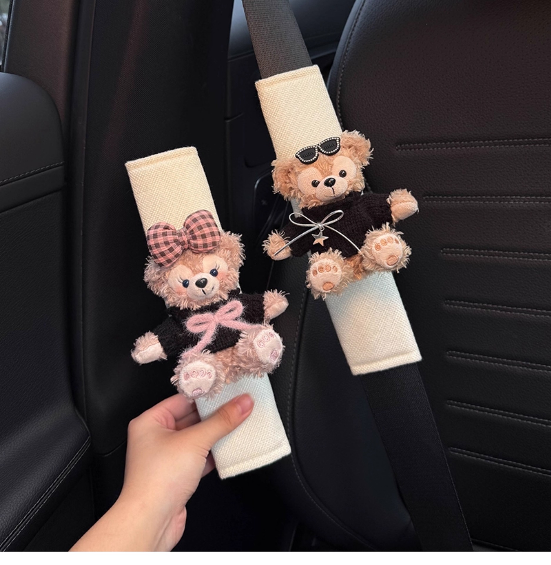 Shirley Mei Duffy Car Seat Belt Shoulder Cover Car Seat Belt Decoration Anti-Wear Clothes Couple Pair of Women