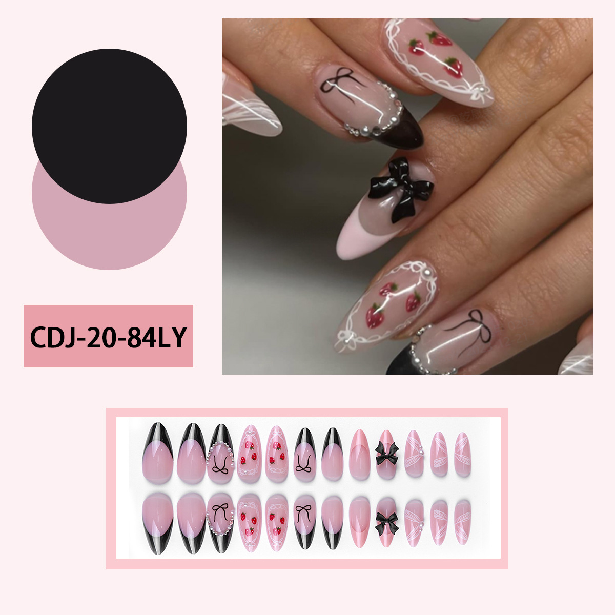 Red explotador usar aurora de uñas al por mayor blush de uñas de color medio y largo pequeño libro rojo parche de uñas