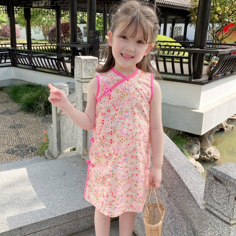 Summer thin long cheongsam sleevless