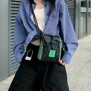 Cross-Border Casual Sports Small Bag Trendy Brand Men's and Women's Workwear Cross-Body Bag Student Lightweight Shoulder Commuting Mobile Phone Bag Trendy