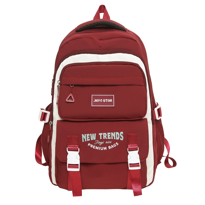 JIAYISTAR original mochila de hombro en venta caliente versátil para reducir la carga de la mochila de estudiantes de secundaria y secundaria, mochila de estudiantes universitarios