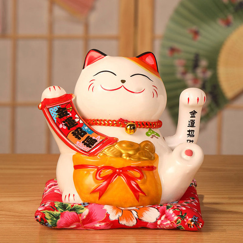 Lucky Cat Large Ornament Shop Opening Electric Shaker Large Japanese Ceramic Creative Gift Cashier Ornament