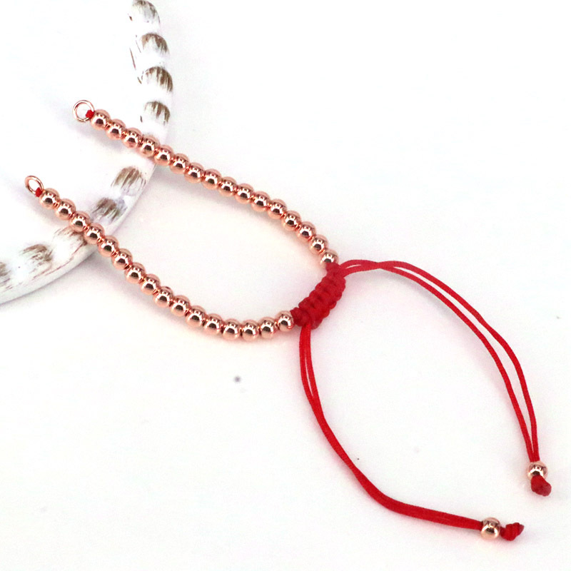 DIY jewelry accessories beads pushpull bracelet red line pulladjustable braceletpicture2