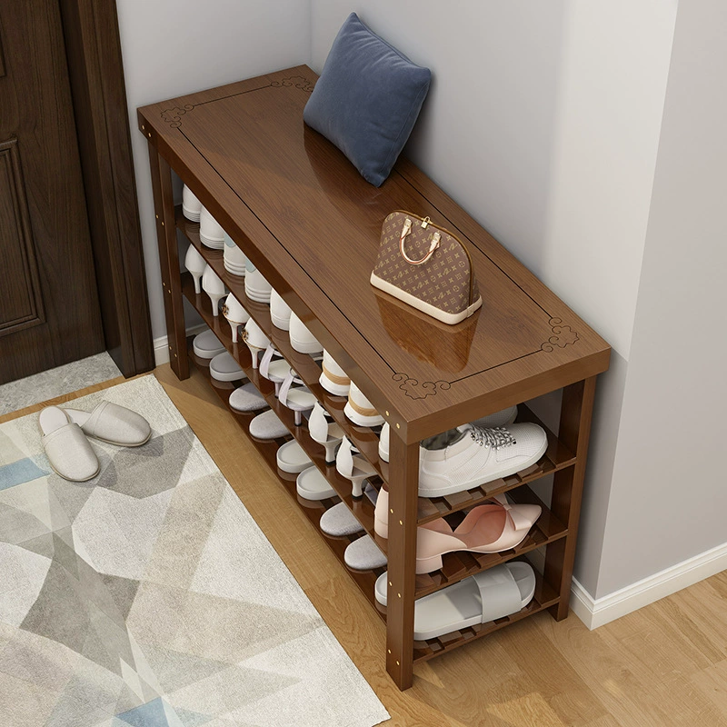 Полка для обуви Бытовая дверь Внешний коридор Сидение Простой Крытый многослойный арендный корпус для хранения Бытовой интегрированный табурет для смены обуви