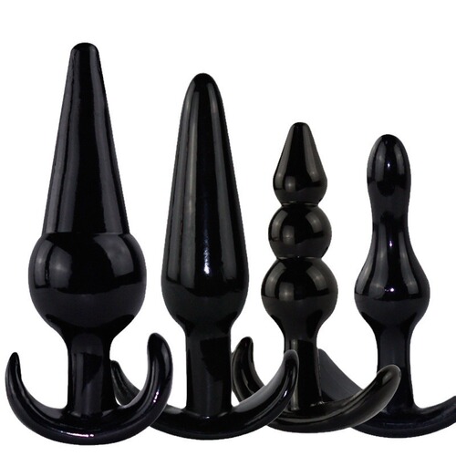 Adult products silicone anus plug with two or three beads in the back chamber, finger anus expansion plug, anal pull-up bead string bead cannon wholesale
