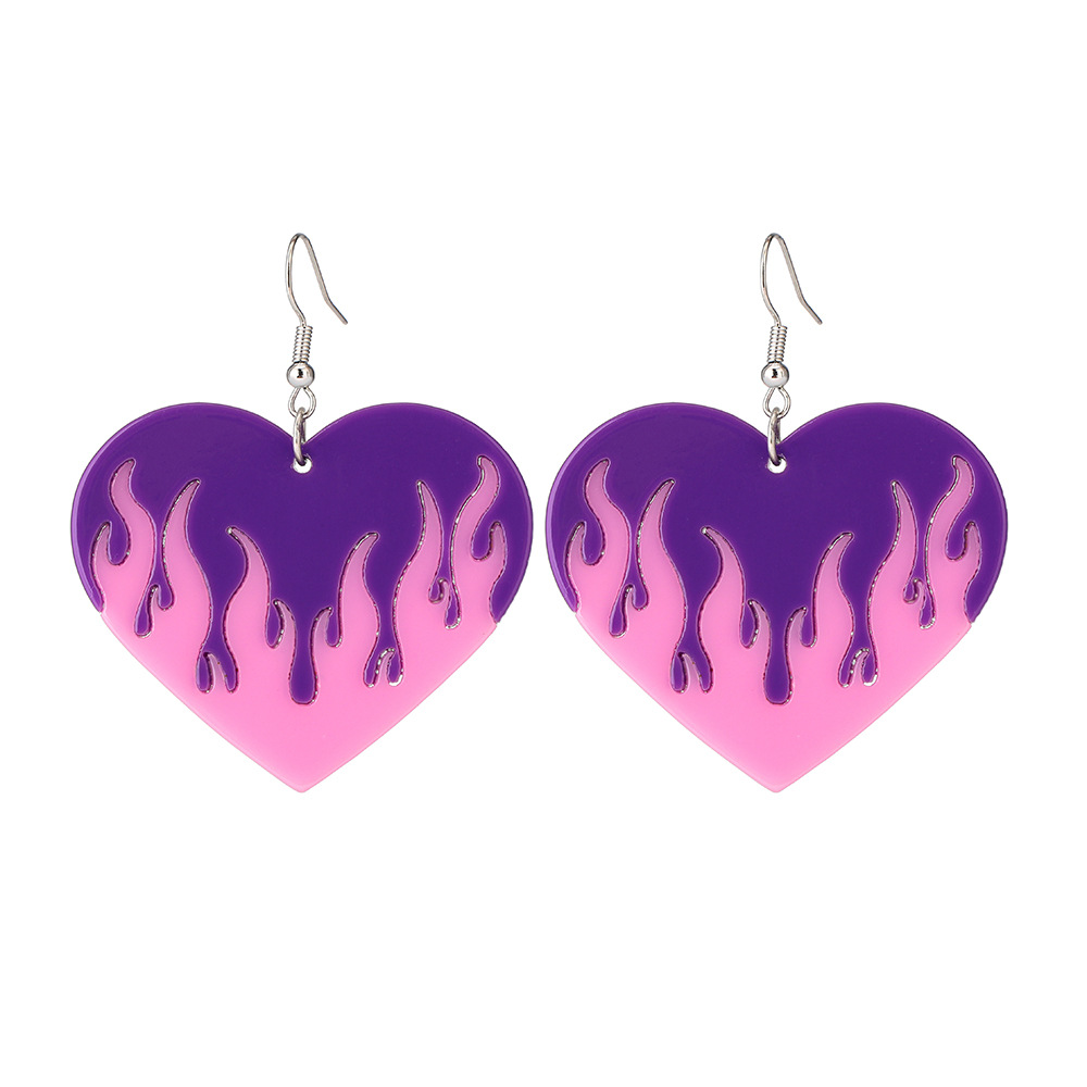 Heart No Inlaid Earrings display picture 28