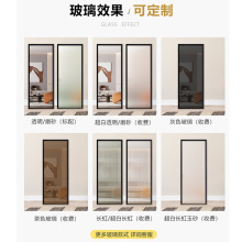 ✅极窄厕所平开门轻奢浴室洗手间钢化玻璃门简约现代家用卫生间门