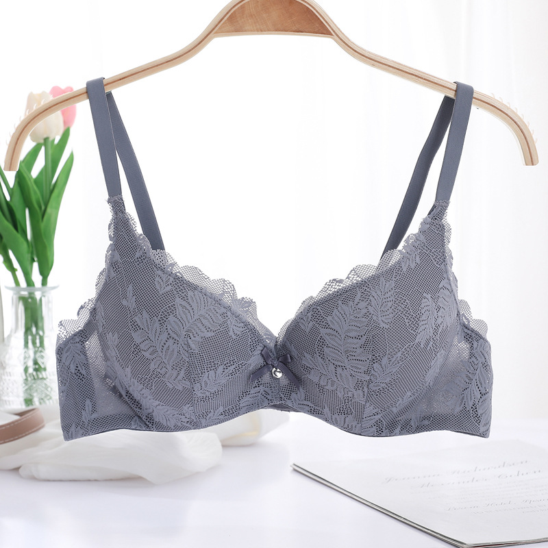 Fábrica ajustable en el sitio de damas sujetador de encaje sexy superior delgado bajo grueso reunido sobre el bra anti-caída sureste image 8