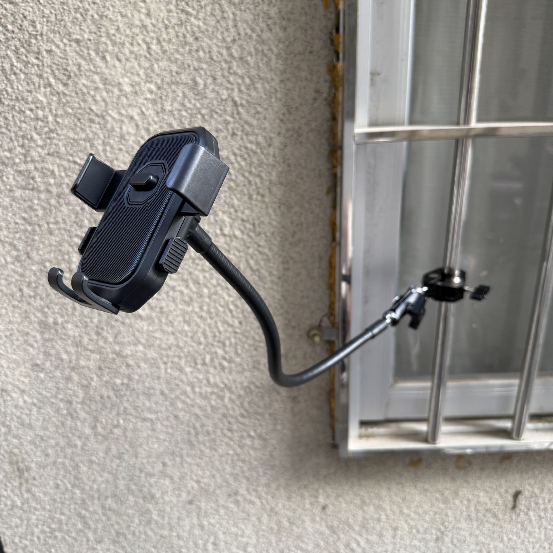 Aluminum Alloy Crab Claw Clamp Round Tube Fixed Mobile Phone Clamp Hose Mobile Phone Holder Handlebar Mobile Phone Holder Fishing Support Clip Bedside