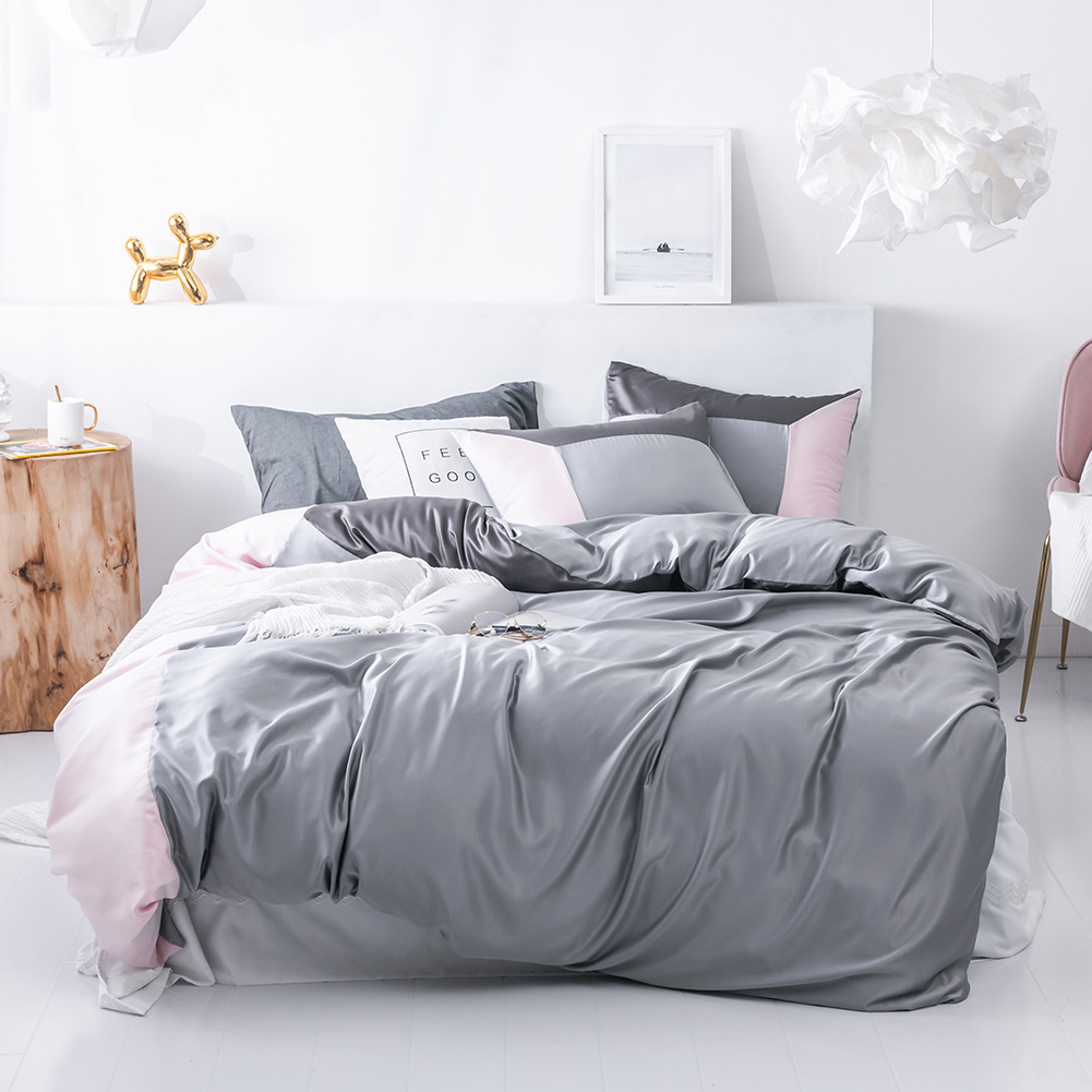 Paplanhuzat szettek egyszínű dobókocka alakú patchwork ágyneműből_voghion.com