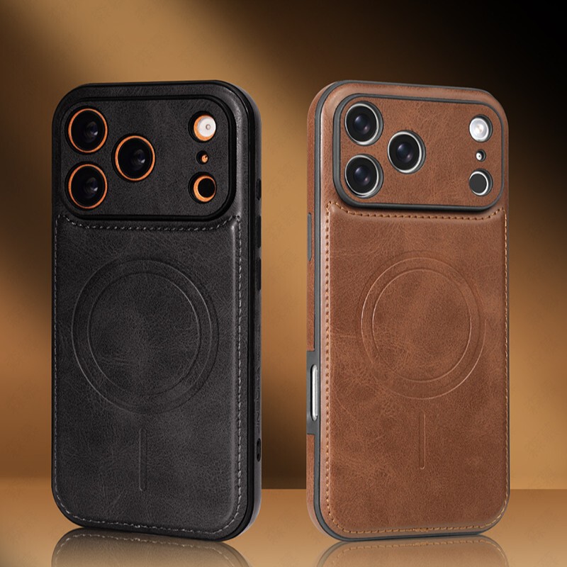 Suitable for Apple 17Promax Mobile Phone Case with Magnetic Suction for iPhone 16, Full Coverage for 15Pm, Anti-Fall for 14, Men's 13, Women's 12, Leather Case Suitable for Apple 17Promax Mobile Phone Case with Magnetic Suction for iPhone 16, Full Coverage for 15Pm, Anti-Fall for 14, Men's 13, Women's 12, Leather Case