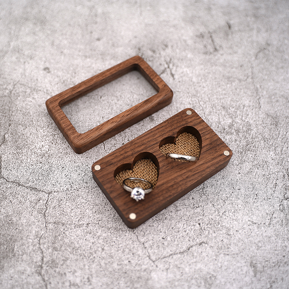 60g Weight Jewelry Boxes Classification 1 Piece Quantity Holiday, Daily, Selfie Occasion Wood Material Heart Shape Pattern Elegant, Lady Style 1 Piece Wood Elegant Lady Holiday Daily Selfie Heart Shape Jewelry Boxes 1