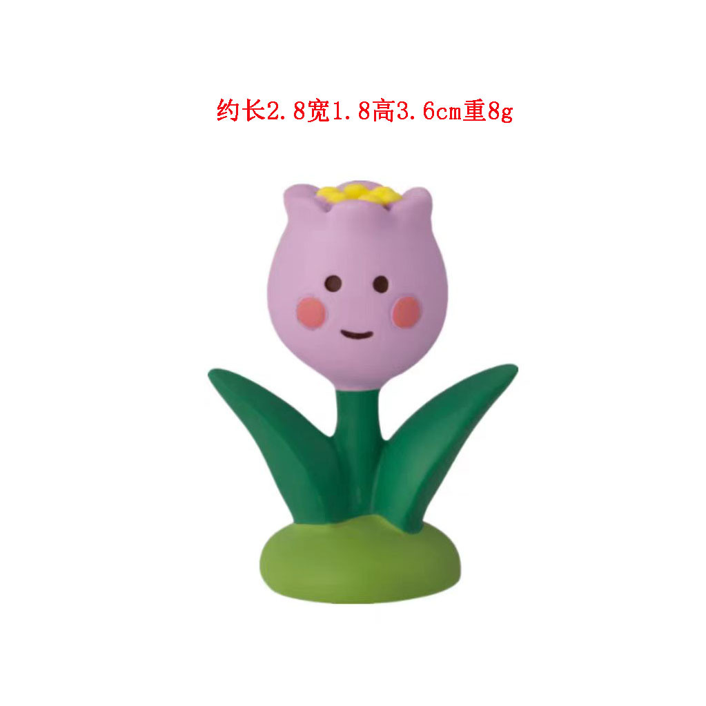 보라색 튤립 꽃