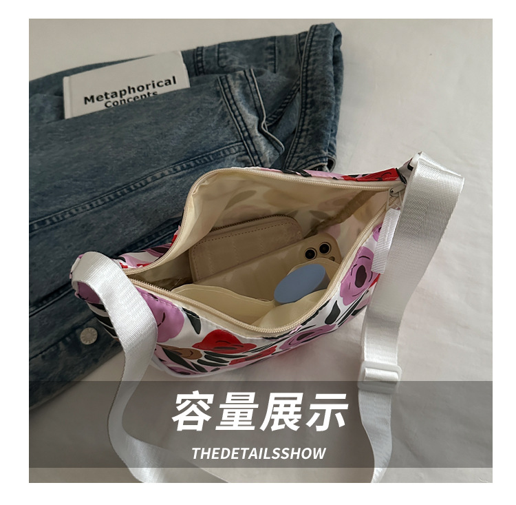 2025 Korean-style laid-back crossbody bag new versatile commuting dumpling bag, large-capacity commuting single-shoulder bag for women undefined